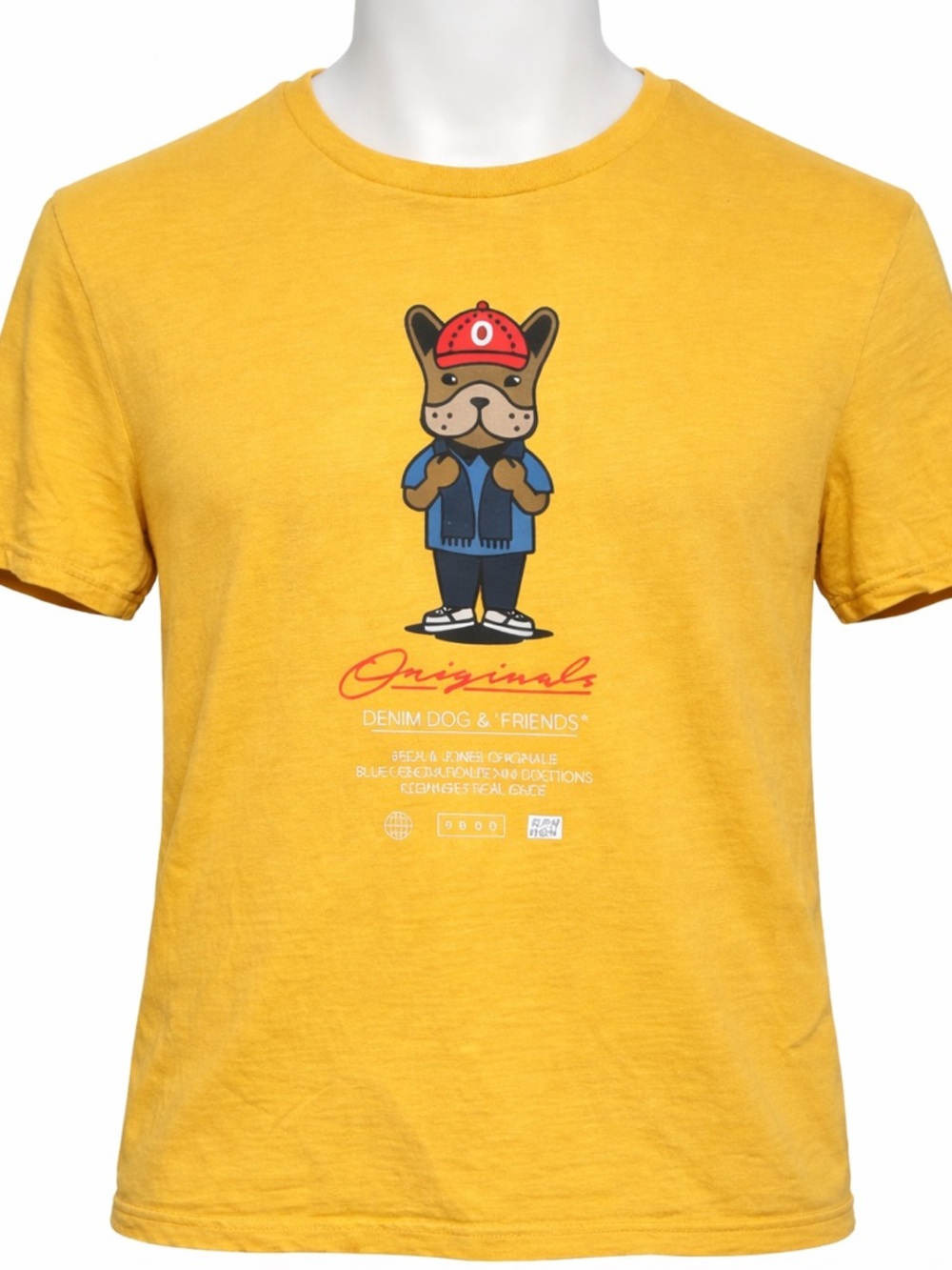 Jack & Jones Men’s Yellow Graphic T-Shirt.
